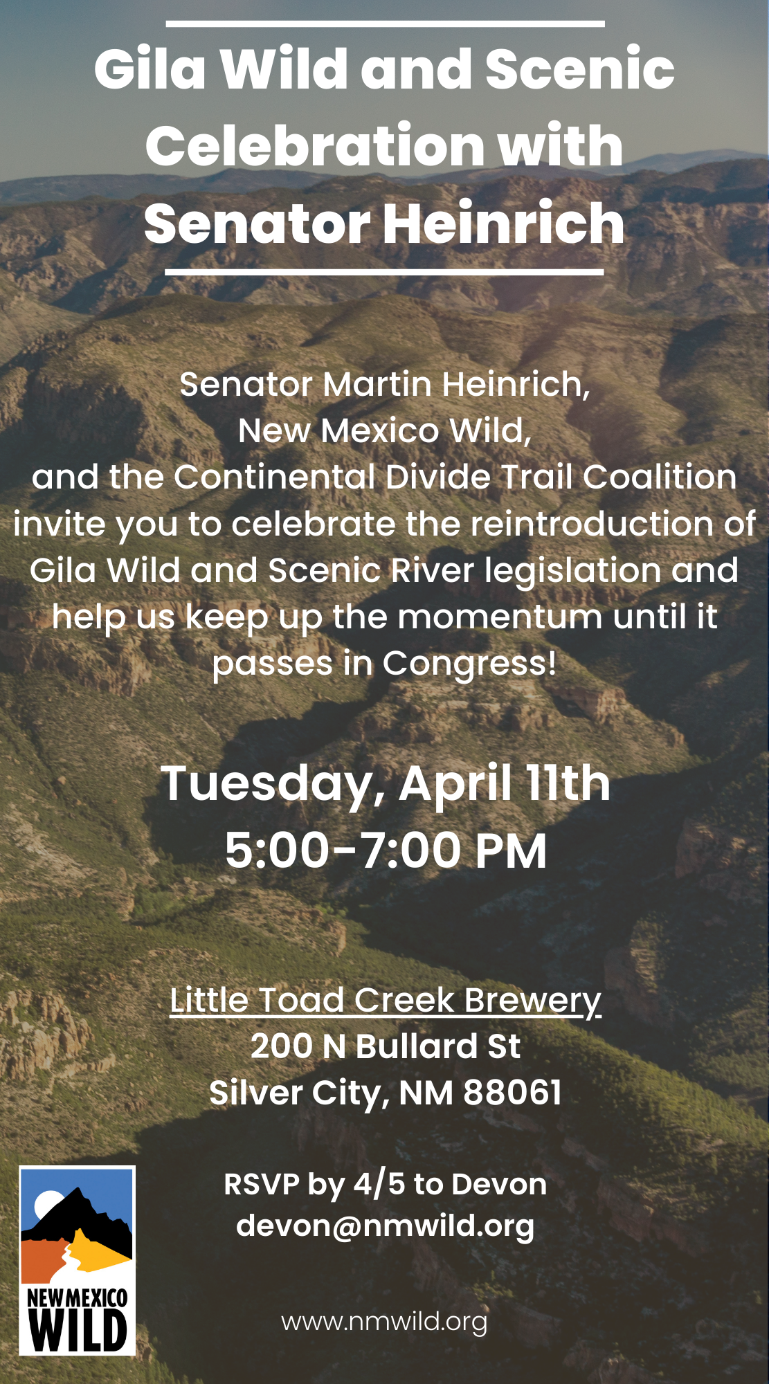 Gila Wild & Scenic Celebration with Senator Heinrich