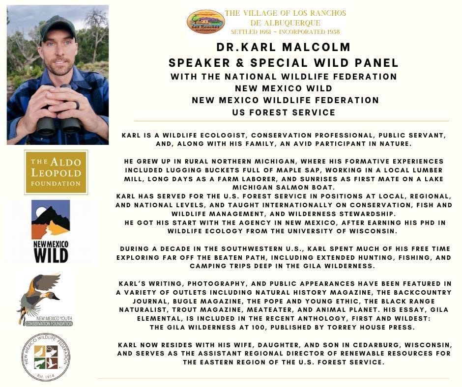 An Evening with Aldo Leopold – Gila Wilderness 100th Anniversary