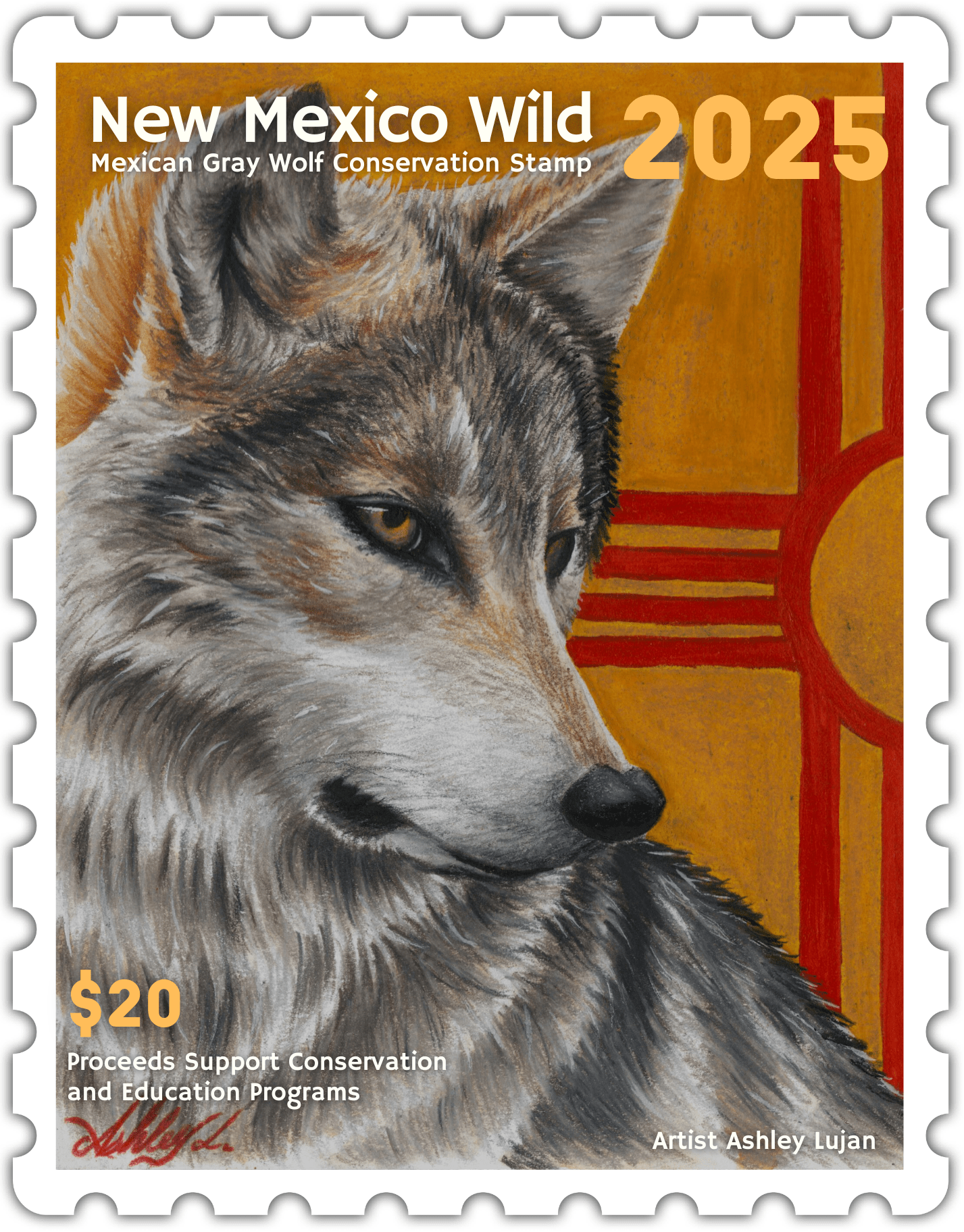 Announcing the 2025 Wolf Stamp Contest Winner!