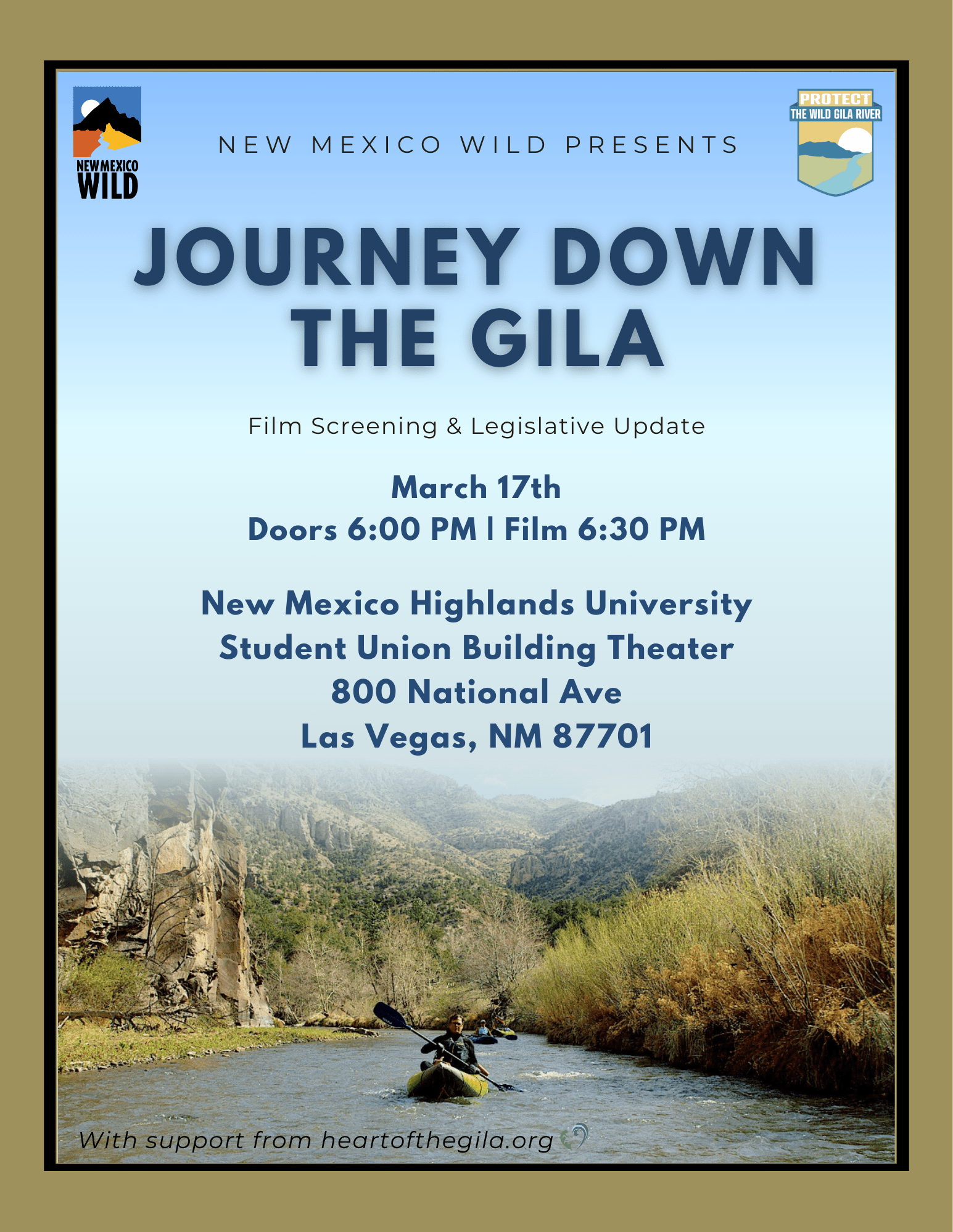 Journey Down the Gila Film Screening- Las Vegas